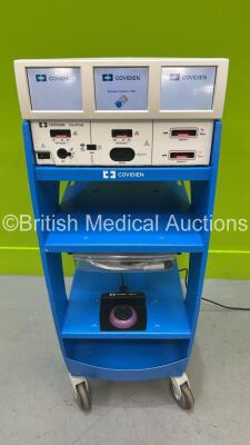 Valleylab ForceTriad Electrosurgical / Diathermy Unit Version 4.00 on Stand with Ligasure Footswitch (Powers Up) *S/N T1K26392EX* **Mfd 2011**