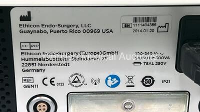 Ethicon Endo-Surgery GEN11 Unit *Mfd 2014* Software Version 2018-1 on Ethicon Cart (Powers Up) *SN 21-1111404386* - 3