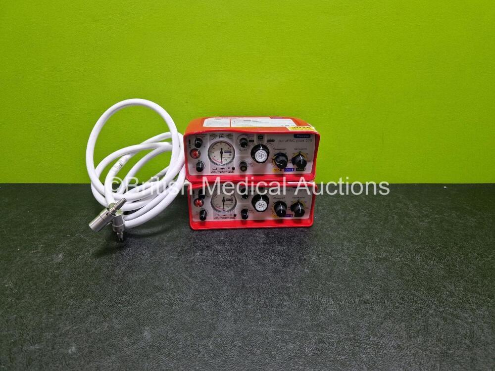 2 x Smiths Medical ParaPAC Plus 310 Transport Ventilators MR ...