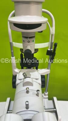 TopCon SL-D7 Slit Lamp with Binoculars, 2 x 12,5 x Eyepieces, DV3 Attachment and Chin Rest on Motorized Table (Powers Up with Good Bulb) *S/N 7000053* - 5