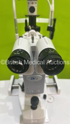 TopCon SL-D7 Slit Lamp with Binoculars, 2 x 12,5 x Eyepieces, DV3 Attachment and Chin Rest on Motorized Table (Powers Up with Good Bulb) *S/N 7000053* - 6