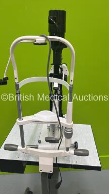 Grafton Optical Slit Lamp with 2 x 12.5x Eyepieces and Chin Rest on Hydraulic Table (Unable to Test Due to Power Supply Not Fitted) - 5