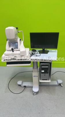 TopCon DRI OCT-1 Atlantis Triton 3D Optical Coherence Tomography System with PC and Monitor on Topcon ATE-800 Motorized Table (Powers Up) *S/N 904013* **Mfd 2013**