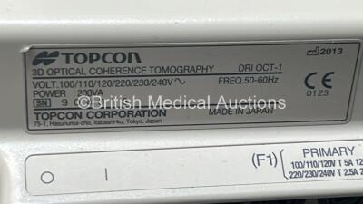 TopCon DRI OCT-1 Atlantis Triton 3D Optical Coherence Tomography System with PC and Monitor on Topcon ATE-800 Motorized Table (Powers Up) *S/N 904013* **Mfd 2013** - 5