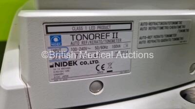 Nidek Tonoref II Auto Ref / Kerato / Tonometer with Printer Options *Mfd 2014* (Powers Up, Chin Rest Frayed - See Photo) *SN 735744* - 8