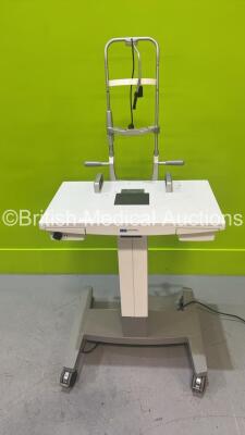 Haag-Streit Hydraulic Table with Chin Rest (Powers Up)