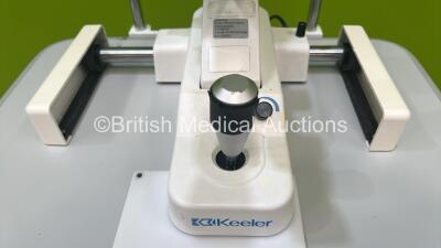 Keeler SL-40 H Slit Lamp with Binoculars, 2 x 12,5x Eyepieces and Chin Rest on Table (Powers Up - Good Bulb) *06120019* - 2