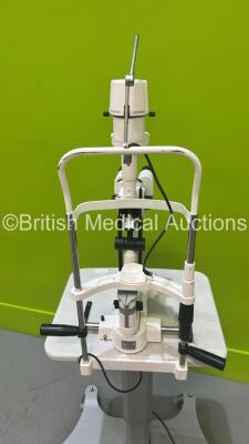 Keeler SL-40 H Slit Lamp with Binoculars, 2 x 12,5x Eyepieces and Chin Rest on Table (Power Up - No Bulb) *05040028* - 7