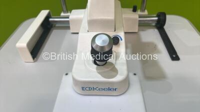 Keeler SL-16 Slit Lamp with Binoculars, 2 x 12,5x Eyepieces and Chin Rest on Table (No Power Supply) *03110073* - 2