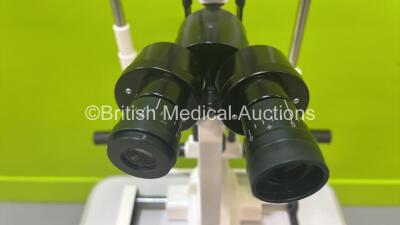 Keeler SL-16 Slit Lamp with Binoculars, 2 x 12,5x Eyepieces and Chin Rest on Table (No Power Supply) *03110073* - 3