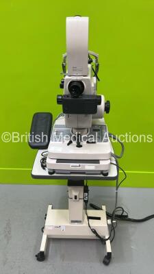 TopCon TRC 50EX Retinal Camera on Motorized Table with Topcon MT-10 Camera and Arm Rest (Powers Up)