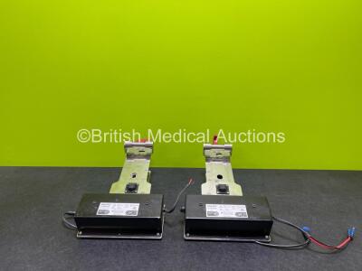 2 x Philips REF M5529A DC Power Modules with MCS Mounting Brackets (Cut Cables - See Photos)