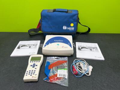 Laerdal VitalSim Vital Signs Simulator (Powers Up) with 1 x Controller, 1 x Charger and Accessories in Case