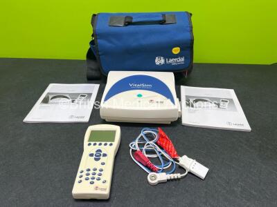 Laerdal VitalSim Vital Signs Simulator (Powers Up) with 1 x Controller, 1 x Charger and Accessories in Case