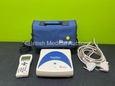 Laerdal VitalSim Vital Signs Simulator (Powers Up) with 1 x Controller, 1 x Charger and Accessories in Case