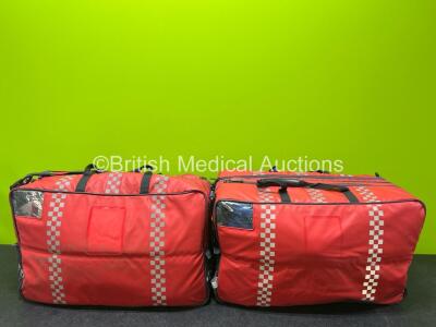 2 x Openhouse Medical Rucksacks / Bags Including Various Medical Consumables *In Cage*