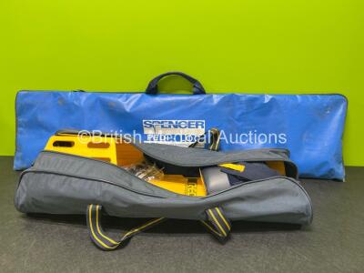 Job Lot Including 1 x Spencer Pedi-Loc Pediatric Transport and Immobilisation System in Carry Bag and 1 x Red Spine Immobiliser in Carry Bag