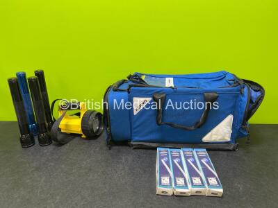 Job Lot Including 1 x Ferno Bag, 5 x Torches and 4 x MediPro Babinski Hammers in Boxes