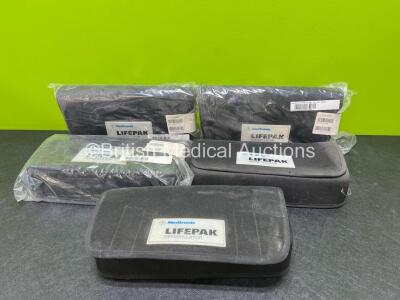 5 x Medtronic Lifepak Defibrillator Pouches / Casing`(3 x Like New)