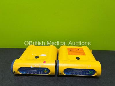 2 x Laerdal Compact Suction 4 Units (Both Untested Due to No Power Supply, 1 x Damage to Power Button Casing - See Photos)