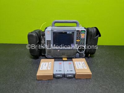 Medtronic Physio-Control Lifepak 15 Version 12-Lead Monitor / Defibrillator *Mfd - 2009* Ref - 99577-000025, P/N - V15-2-000030 Including Pacer, SpO2, C02, NIBP, ECG and Printer Options with 6 x Li-ion Batteries *2 x New in Box* (Powers Up) *SN 38151894