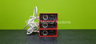 3 x Smiths Pneupac paraPAC 200D Ventilators with Hoses *MR Compatible* *SN NA*