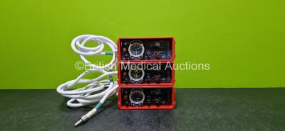 3 x Smiths Pneupac paraPAC 200D Ventilators with Hoses *MR Compatible* *SN NA*