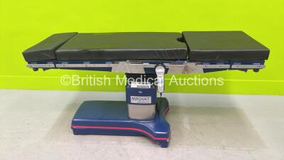 Maquet Alphastar Plus Electric Operating Table Model 1132.13A2 with Controller and Cushions (Powers Up) *S/N 00100* **OXF**