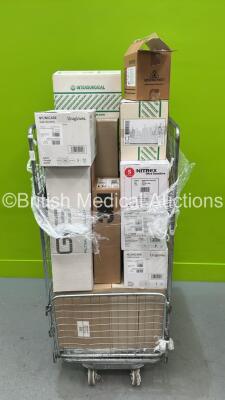 Job Lot of Consumables Including Unicare Examination Gloves, Intersurgical Ecolite Aerosol Masks *Cage Not Included*