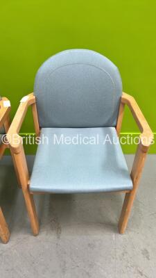 4 x Single Waiting Room Chairs - 2