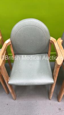 4 x Single Waiting Room Chairs - 4