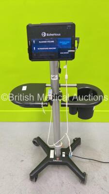 EchoNous Bladder / Ultrasound Scanner with Probe on Trolley (Samsung Galaxy Tab S3) (Powers Up) *1906-020*