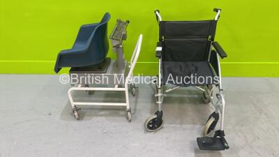 1 x Days Manual Wheelchair (1 x Missing Foot rest) and 1 x Marsden Chair Scale