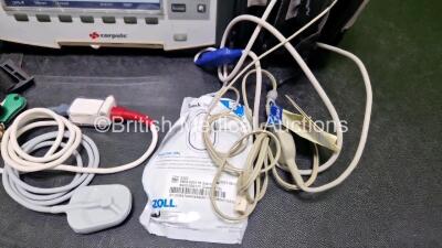 GS Corpuls3 Slim Defibrillator Ref : 04301 (Powers Up) with Corpuls Patient Box Ref : 04200 (Powers Up) with Pacer, Oximetry, ECG-D, ECG-M, CO2, CPR, NIBP and Printer Options, 4 and 6 Lead ECG Leads, SpO2 Finger Sensor, 2 x BP Cuffs, CO2 Cable, CPR Sensor - 4