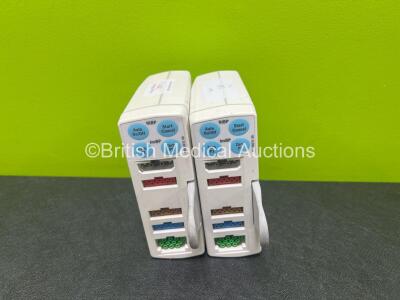 2 x GE E-PSMP-00 Modules Including ECG, SpO2, T1-T2, P1-P2 and NIBP Options