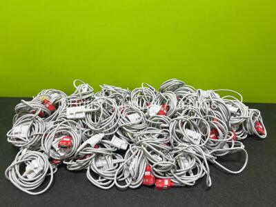 Approximately 80 x Masimo Adult SpO2 Cables (Damage to Cable Casing - See Photos) *Stock Photo*