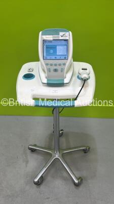 Verathon BVI 9400 Bladder Scanner Part No 0570-0190 with Transducer and Battery on Table (Powers Up) *S/N B4006313*