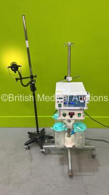 Hologic Aquilex Fluid Control Management System on Stand (Powers Up) and 1 x Instavac Examination Lamp on Stand (No Power)