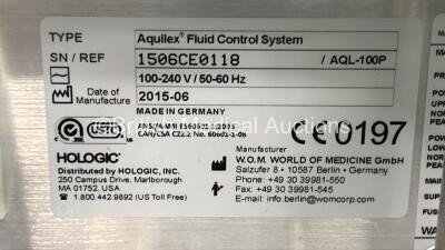 Hologic Aquilex Fluid Control Management System on Stand (Powers Up) and 1 x Instavac Examination Lamp on Stand (No Power) - 4