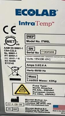 2 x Ecolab IntraTemp Systems Models ITW6L (Both Power Up) *IT002028 / IT002154* - 4