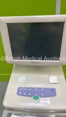 Nihon Kohden Cardiofax V ECG-1550K ECG Machine on Stand with 10 Lead ECG Leads (No Power) - 2