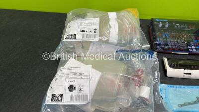 Mixed Lot Including 2 x Ambu Resuscitators, 1 x Boots BP Monitor, 1 x True Metrix Blood Glucose Monitor and Various Dental Instruments and Accessories - 4