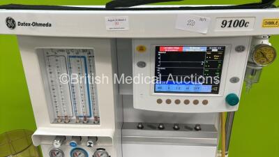 Datex-Ohmeda 9100c Anaesthesia Machine Software Version 1.2 with Datex-Ohmeda S/5 with Bellows and Hoses (Powers Up) - 2