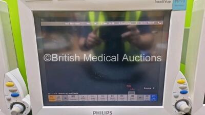 3 x Philips IntelliVue MP70 Patient Monitors (All Power Up and 1 x Faulty Dial) - 4