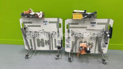 2 x Maquet Operating Trolleys with Various Accessories