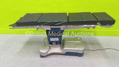 Maquet 1133.12B3 Alphamaxx Electric Operating Table with Cushions and Controller - Incomplete (Powers Up) *S/N 00442*