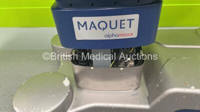 Maquet 1133.12B3 Alphamaxx Electric Operating Table with Cushions and Controller - Incomplete (Powers Up) *S/N 00442* - 2