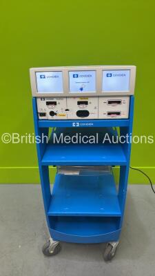 Valleylab ForceTriad Electrosurgical / Diathermy Unit Version 4.00 on Stand (Powers Up) *S/N T4B39967EX* **Mfd 2014**