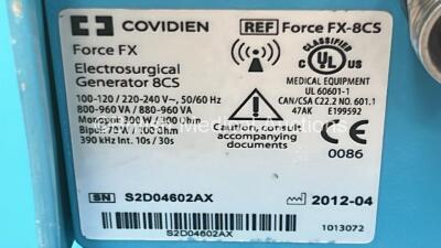 Valleylab Force FX-8CS Electrosurgical / Diathermy Unit on Valleylab Trolley (Powers Up) - 4