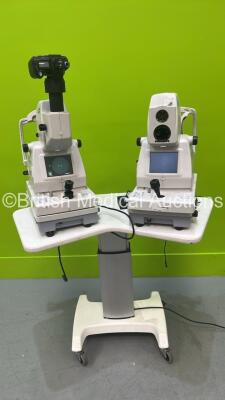 2 x TopCon TRC-NW6S Non Mydriatic Retinal Cameras (Both Power Up - 1 x Incomplete) on Hanson Motorised Table (Powers Up)